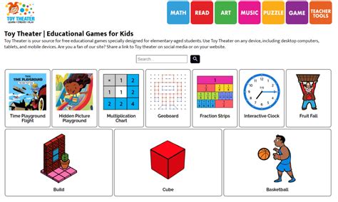 educational games online|Toy Theater .